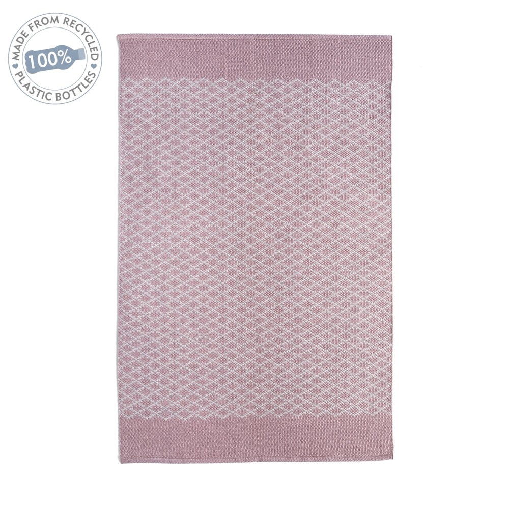 Hug Rug Reversible Woven Trellis Rugs in Pink